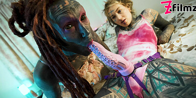 Hardcore tattoo couple femdom