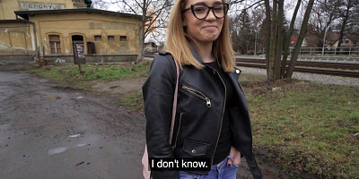 Picked up euro babe pussypounded by stranger for cash