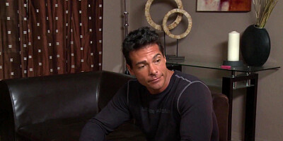 Hot ebony MILF masseuse gave a blowjob