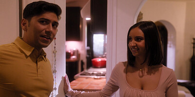 Stepmom and her stepsis fuck her stepson