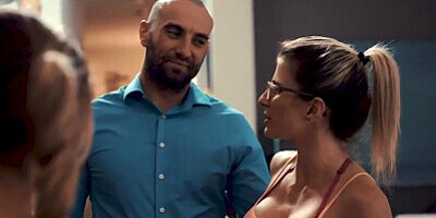 PURE TABOO Coach MILF Cory Chase Invites Petite Cheerleader Lookalike Over To Please Pervert Husband