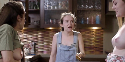 Brat lesbian fucks plumbers apprentice