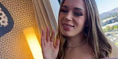 Oiled booty babe POV anal fucked by huge cock