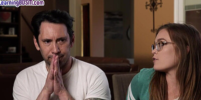 Submissive BDSM babe in pantyhose fucked in obedient pussy