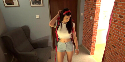 21yo hot bae filled with huge dick from behind in hostel