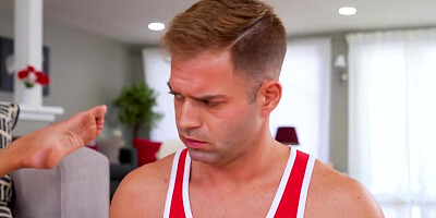 Straight to big tit housewifes butt hole