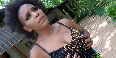 Luscious African amateur audition fuck