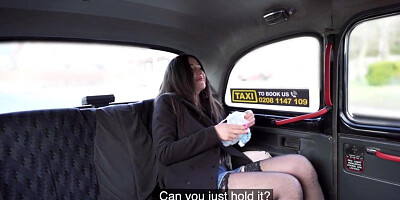 Slutty cab bae enjoys gagging on BWC whiler jerking it