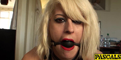 Nora Barcelona deepthroats his big cock and get slammed hard