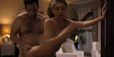 Stepdaughter deepthroating her stepdad