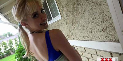 21yo anal slut hard fucked by neighbor after assfingering