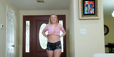 blowjob freckled teen fucked and cum on