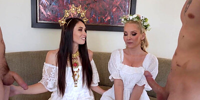 So stepmom and I have a double wedding