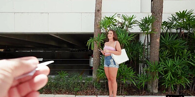 Picked up Stepmommy cocksucking in van b4 cumshot in mouth