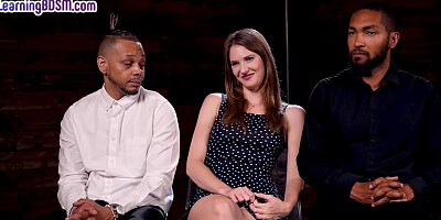 BDSM IR babe fucked in pussy and toyed in ass in IR 3some