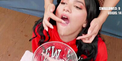 PremiumBukkake - Min Galilea swallows 101 huge cumshots