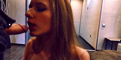I spied my girlfriend while jerking off, and she said: Fuck me in the mouth and cum my MY PUSSY.