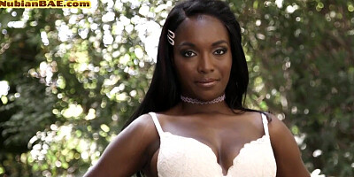 Bigass Nubian bae in high heels sucks and rides white dick