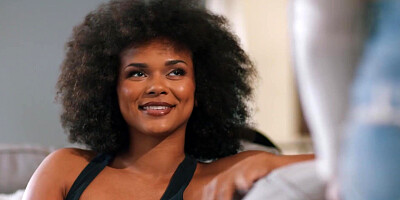 Jayden grumpily collects her stuff