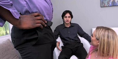 Blake Blossom Titty Fucks Her Black Ex-BF Jax Slayher In Front Of Her Angry Current BF