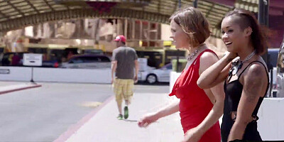 Two Hot Hookers get Bound and Fucked on Vegas Road Trip