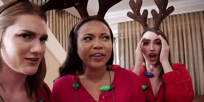 blowjob naughty teens fucked by santa during quarantine holiday