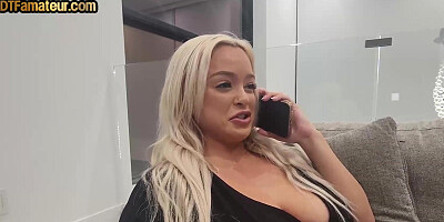 DTF amateur busty MILF with big natural tits smashed in POV