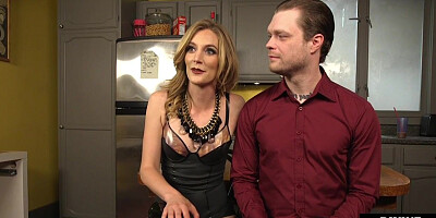 Strapon domina in high heel boots pegs sissy in asshole