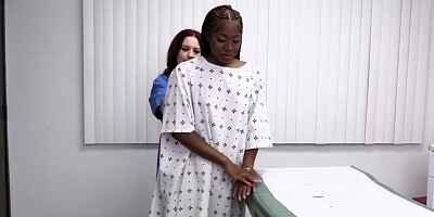 Sharing patients chocolate pussy in threesome