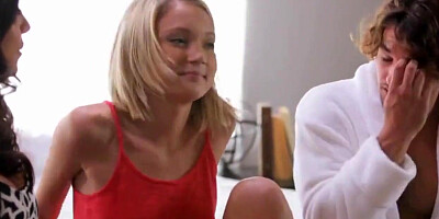 cumshot milf ariella ferrera seduces teens into ass fuck