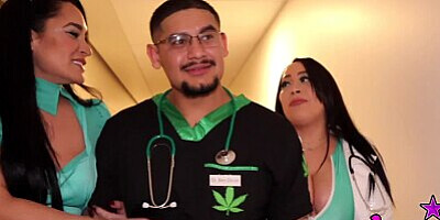 Dr. Bendover sluts out nurse secretaries after work