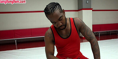 Sub DP IR MILF gangbanged in wrestling hall by dom guys