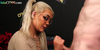 CFNM babe sucks future chiefs cock on job interview