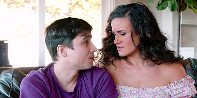 Stepson pounding his horny stepmoms pussy