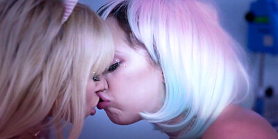 Petite patient fantasizes with a latina
