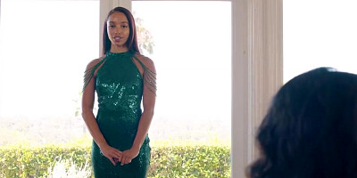 Alexis' lusty words and touches to Penny Barber