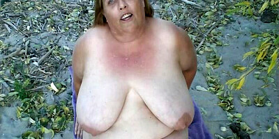 ILOVEGRANNY Hairy cunt lying on the bed