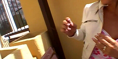 Public smoking babe POV fucked outdoor after casting 4 cash