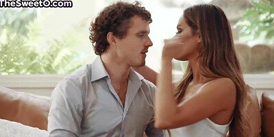 Petite MILF bae fucked in missionary after gagging on dick