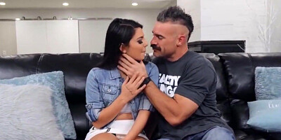 anal gorgeous babe gina valentina pounded on the couch