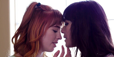Lesbian stepdaughter facesitting stepmom 3