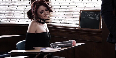 Tiny emo slut gets facialized