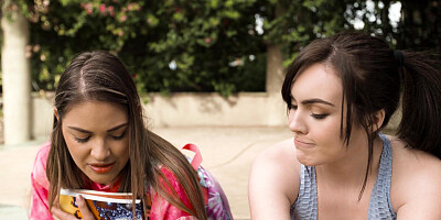 Bullied Latina fucks hot popular student