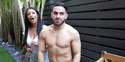 Stepnephew fucks euro stepaunt outdoors