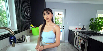 Busty wild maid bae fucked in POV by nasty BWC fucker