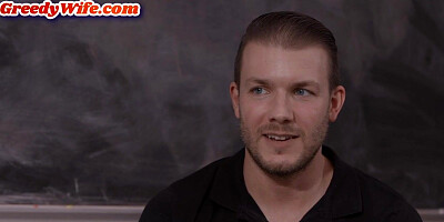 Cheating greedy teacher cheat hubby with student on college