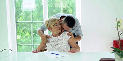 Boss nympho plumber granny spoiled worker for extra cash