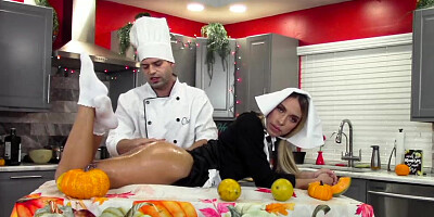 Khloe Kapri deepthroat and ass fucking