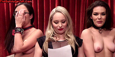 Public Xmas MILF fucked and spanked in IR BDSM electro sex