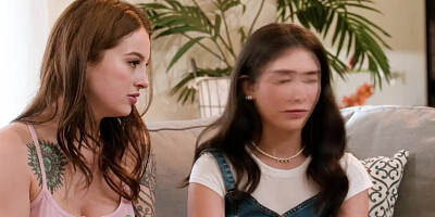 Penny leads to a three-on-one dynamic sex